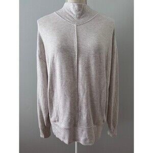 Athleta Apollo Crewneck Sweatshirt Gray Oatmeal Long Sleeve Women’s M Athleisure